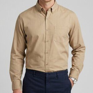 NWT Stormtech Tan Button Down Shirt
